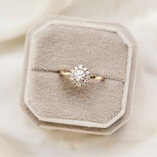 Flora Moissanite & Diamond Cluster Ring