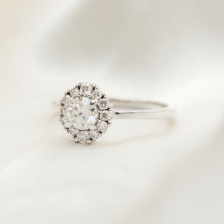 Flora Moissanite & Diamond Cluster Ring