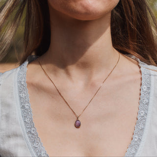 Exclusive Oval Pink Sapphire Pendant