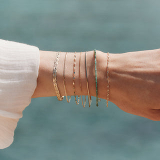 Treasured Emerald Beaded Bracelet