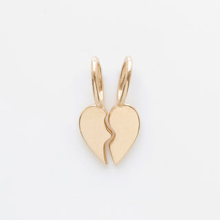 broken heart solid gold charms