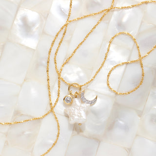 mixed star pearl necklace 