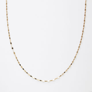 solid gold petal chain necklace 