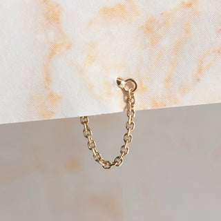 plain chain solid 9k earring