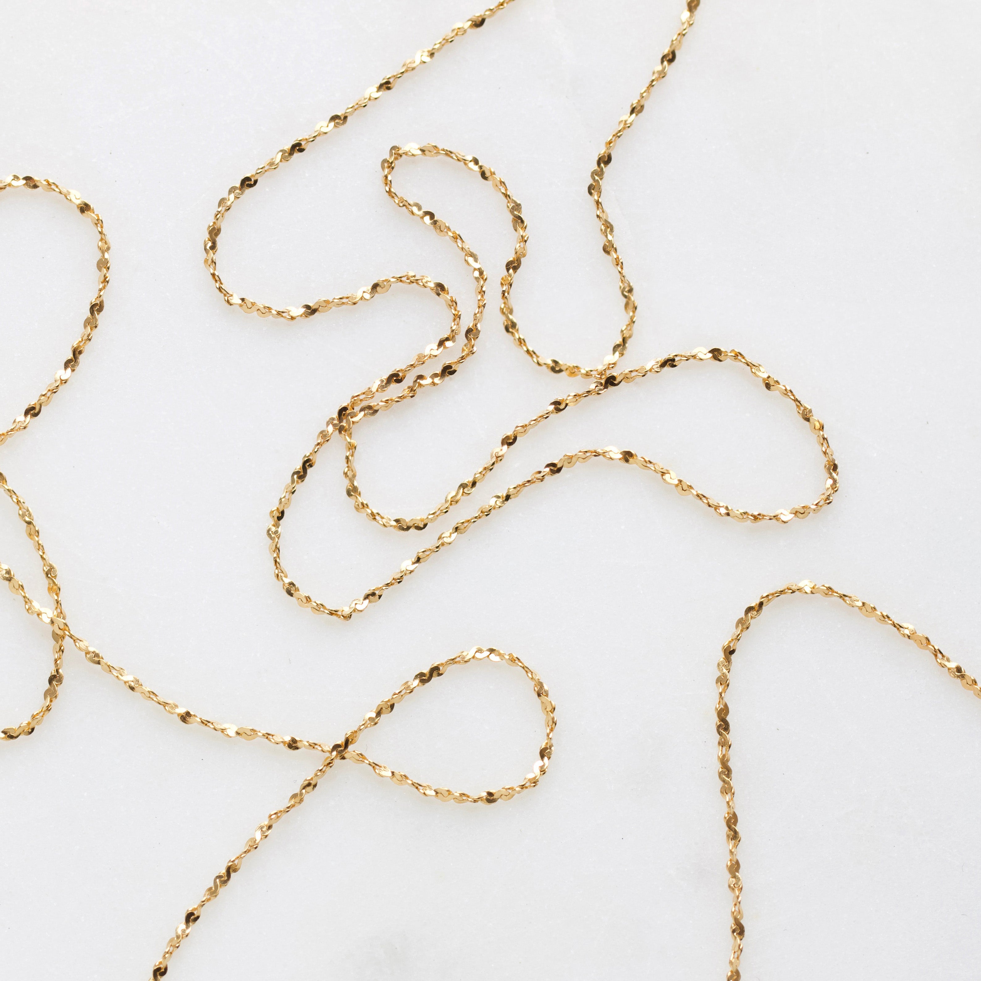 Gold Vermeil Long Twist Chain