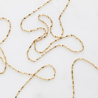 Gold Vermeil Long Twist Chain