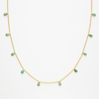 turquoise droplet necklace