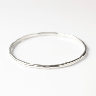 molten skinny bangle silver