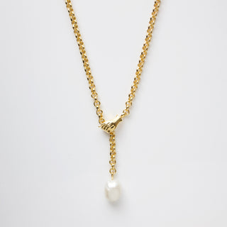 long baroque pearl chunky pendant necklace