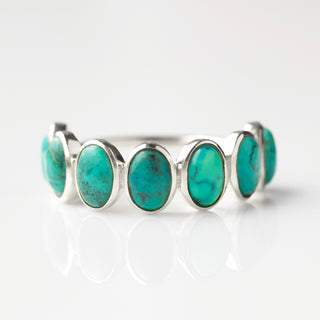 Turquoise gemstone ring in silver