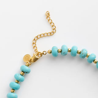 firoza jade turquoise beaded necklace