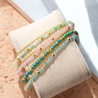 Apatite beaded manifestation bracelet 