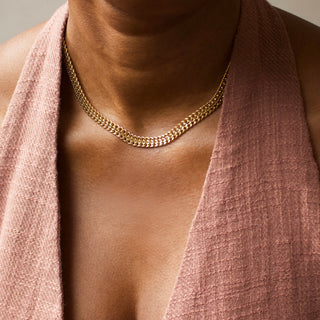 Wide Vintage Luxe Woven Chain