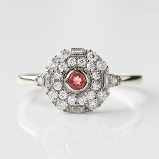 silver luella pink tourmaline ring 