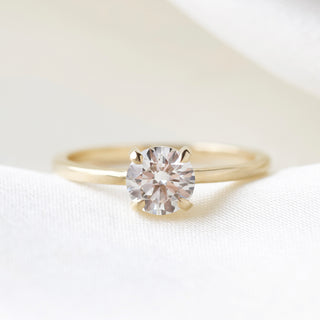 round cvd diamond engagement ring