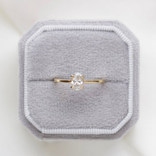 Erin Oval Solitaire Diamond Ring