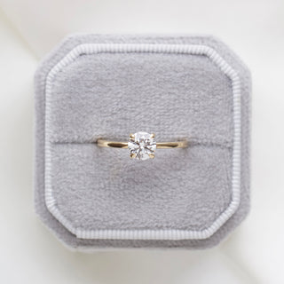 round cvd diamond engagement ring