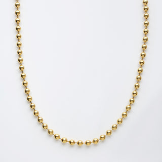 gold bobble chain necklace