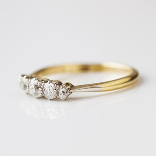 vintage diamond ring in solid gold