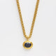 Vintage Sapphire Pendant & Spiga Chain