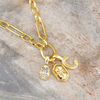 diamond star set locket pendant in gold vermeil