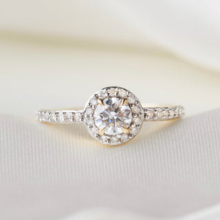 CVD diamond engagement ring