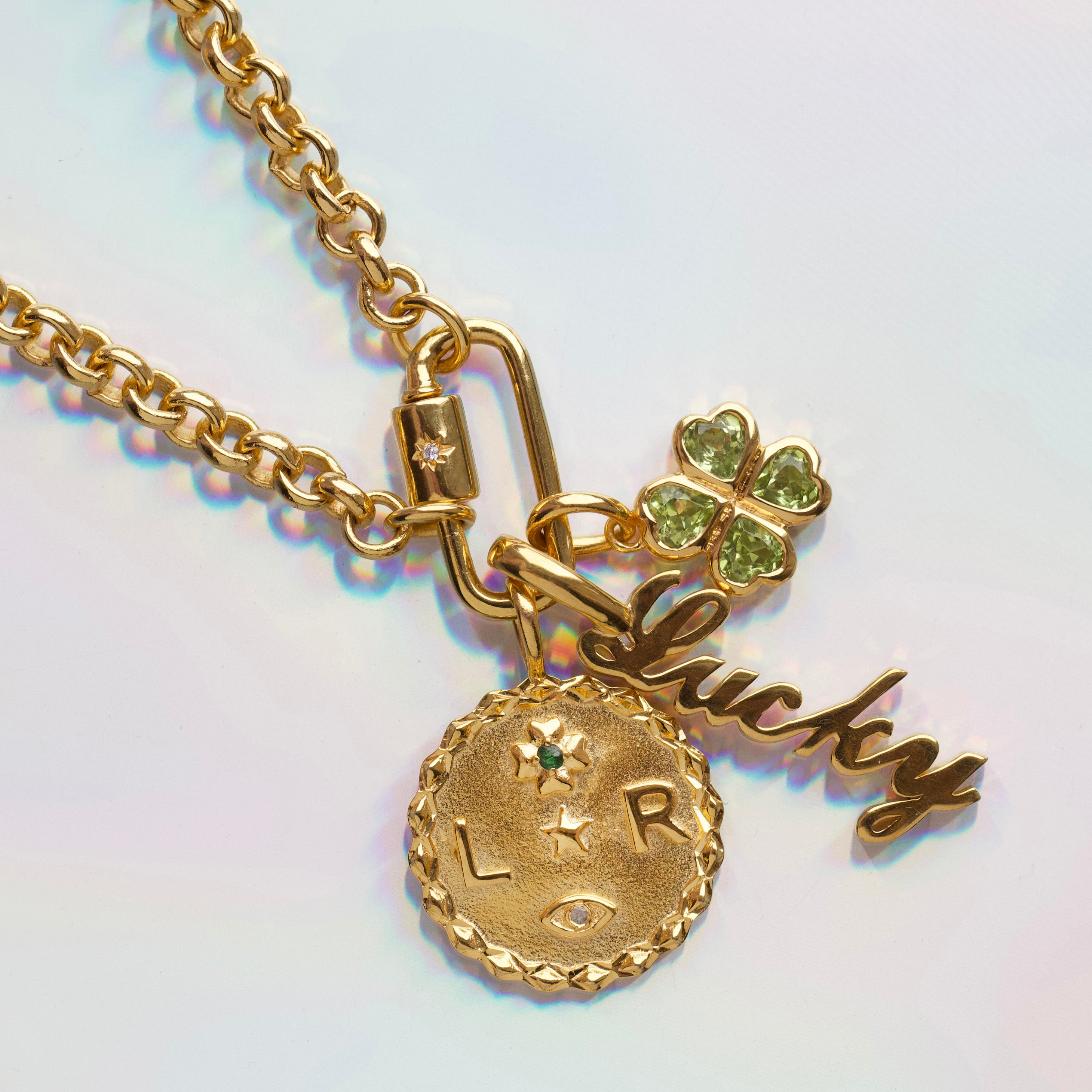 lucky charm pendant gold