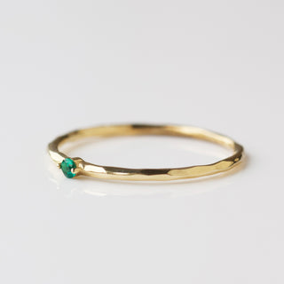 emerald molten stacking ring