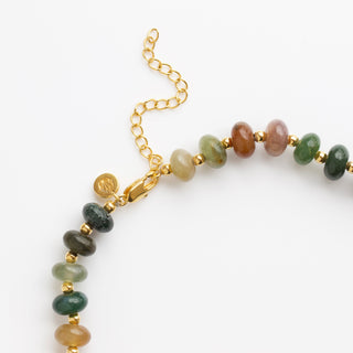 Moss Agate Beaded Necklace