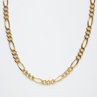 mens gold figaro chain necklace