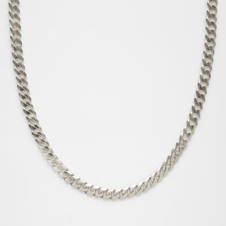 mens silver curb chain