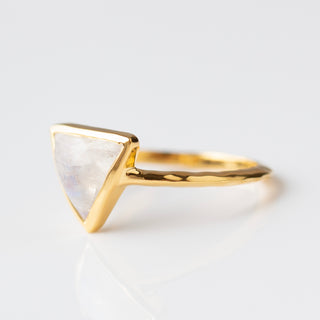 Farrah Moonstone Triangle Ring