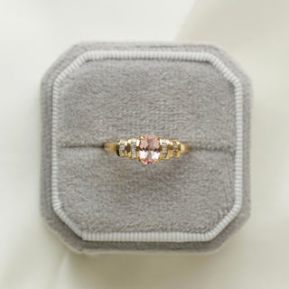 Morganite & diamond ring