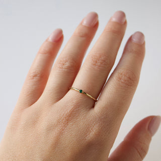 emerald molten stacking ring