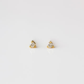 Solid Gold Diamond stud earrings