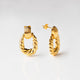 vintage knocker earrings gold