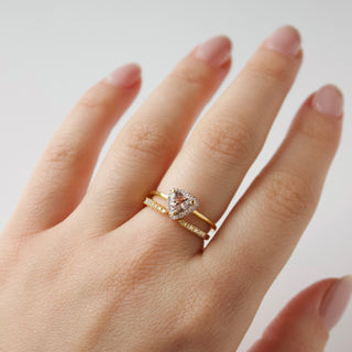 Rosa Morganite & Diamond Ring