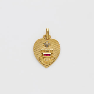 Ruby & Diamond vintage french love token with meaningful message