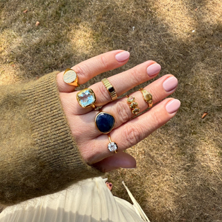 Carrie Elizabeth Large Sapphire Dress ring