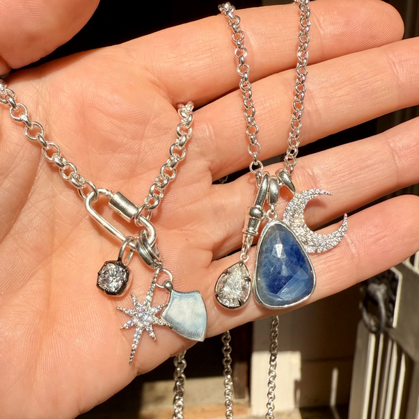 North star pendant in silver