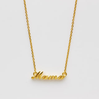 Mothers day mama necklace gold