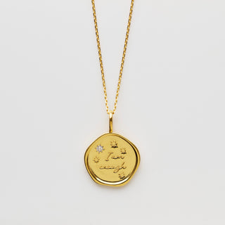 i am enough coin necklace