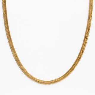 slinky herringbone chain necklace