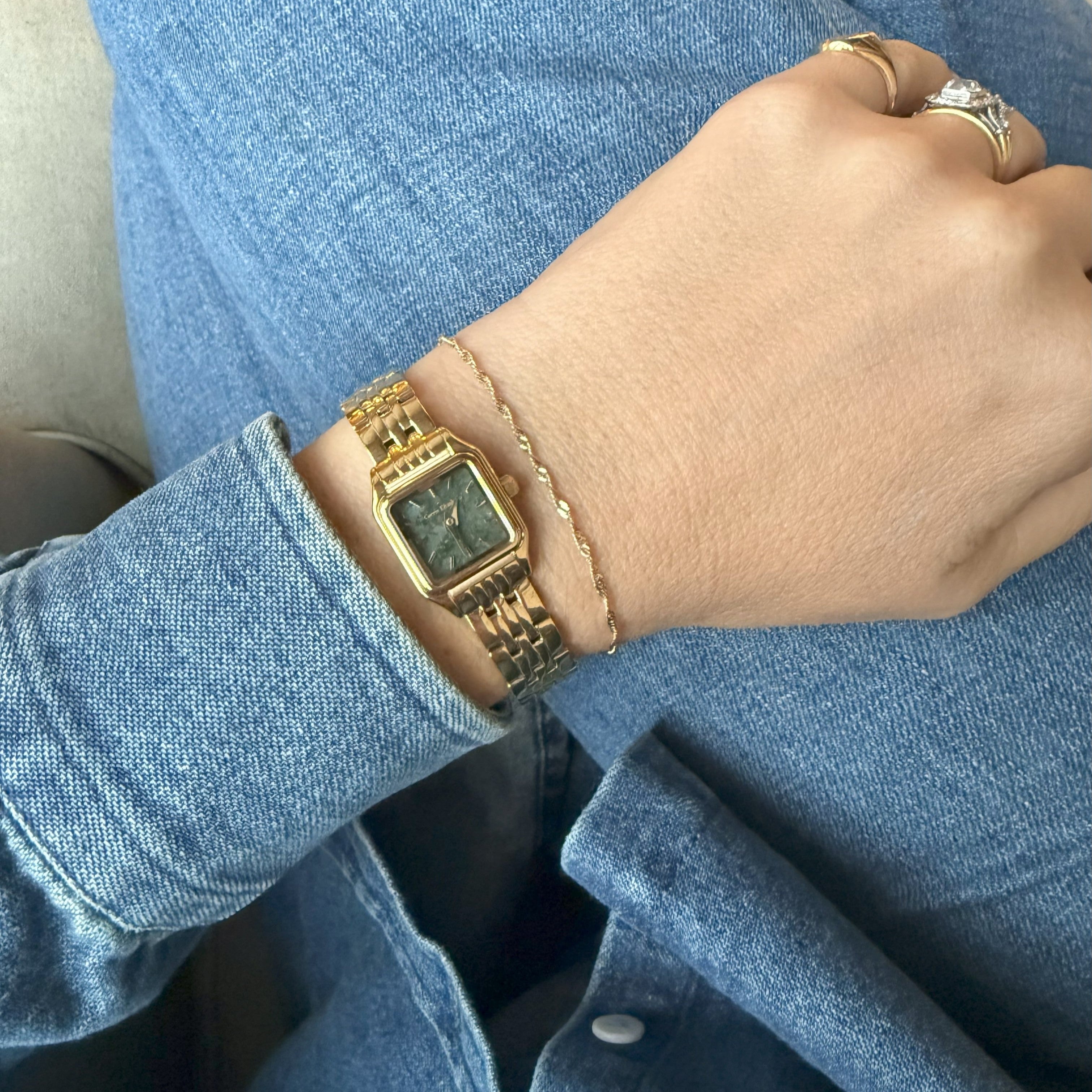 Carrie Elizabeth watch labradorite Dial