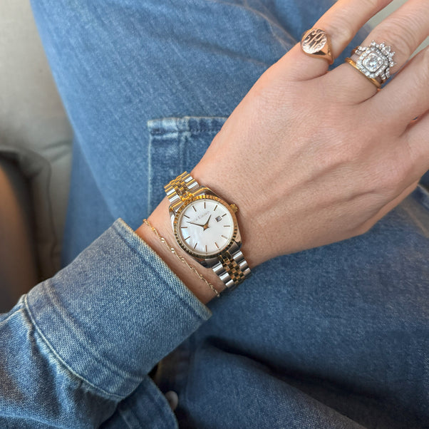 Luna Pearl Luxe Link Watch