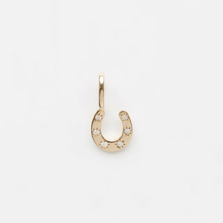 Treasured Diamond Horseshoe Charm