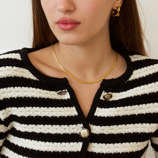 vintage woven chain in gold