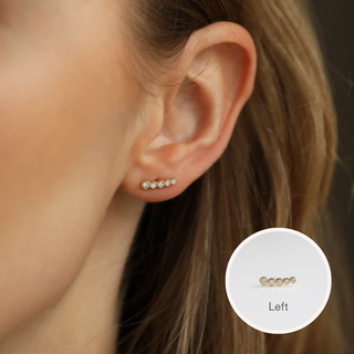 Carrie Elizabeth Diamond climber earring