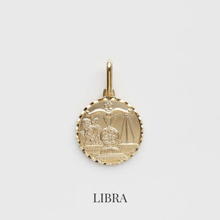Zodiac Diamond Cut Pendant