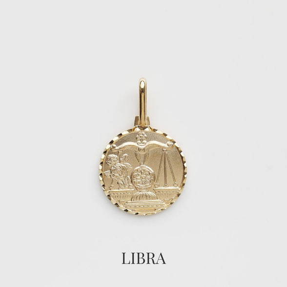 Zodiac Diamond Cut Pendant